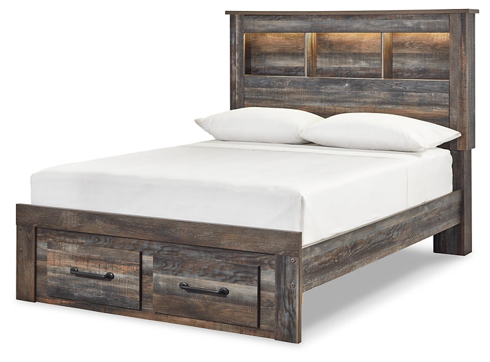 Drystan Bookcase Bed With 2 Storage Drawers