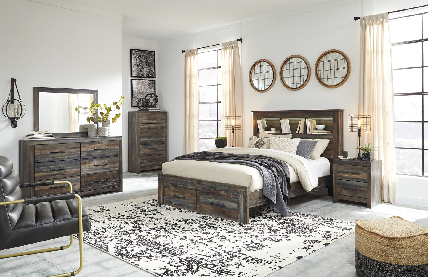 Drystan Bookcase Bed With 2 Storage Drawers