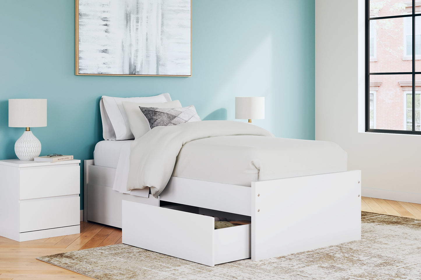 Ashley Express - Onita Platform Bed With 1 Side Storage
