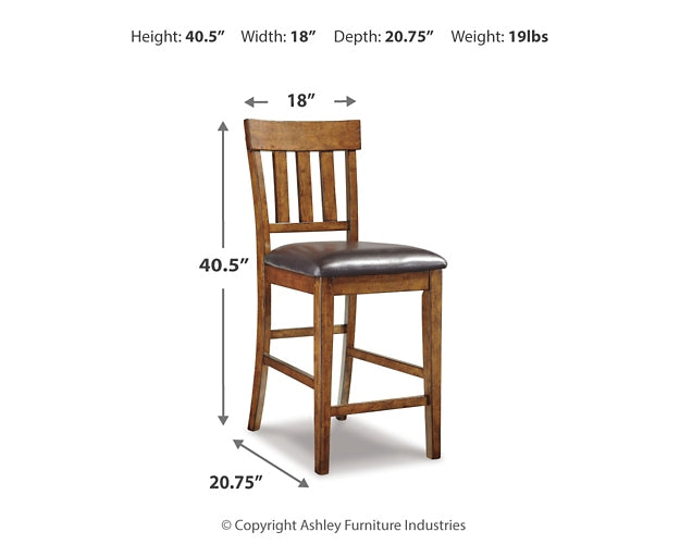Ashley Express - Ralene Counter Height Dining Table and 6 Barstools
