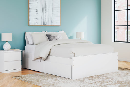 Ashley Express - Onita Queen Platform Bed with 1 Side Storage