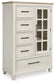 Shaybrock King Panel Bed with Mirrored Dresser and Chest