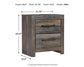 Drystan Queen Panel Bed with 2 Storage Drawers with Mirrored Dresser and Nightstand