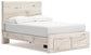 Lawroy Full Panel Storage Bed with Mirrored Dresser, Chest and Nightstand