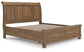 Feddinger King Storage Sleigh Bed with Mirrored Dresser