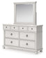 Rowlenstown King Poster Bed, Dresser and Mirror