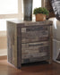 Derekson Full Panel Bed with 6 Storage Drawers with Mirrored Dresser, Chest and Nightstand
