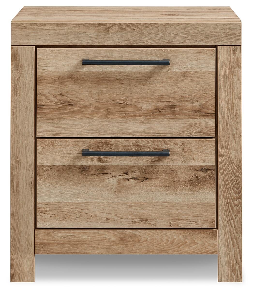 Hyanna Queen Panel Storage Bed with 1 Under Bed Storage Drawer, Dresser, Mirror, Chest and Nightstand