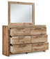 Hyanna Twin Panel Headboard, Dresser and Mirror