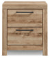 Hyanna King Panel Storage Bed with 1 Under Bed Storage Drawer, Dresser, Mirror, Chest and Nightstand