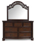 Lavinton California King Poster Bed, Dresser, Mirror, Chest and Nightstand
