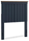 Landocken Twin Panel Headboard, Dresser, Mirror, Chest and Nightstand