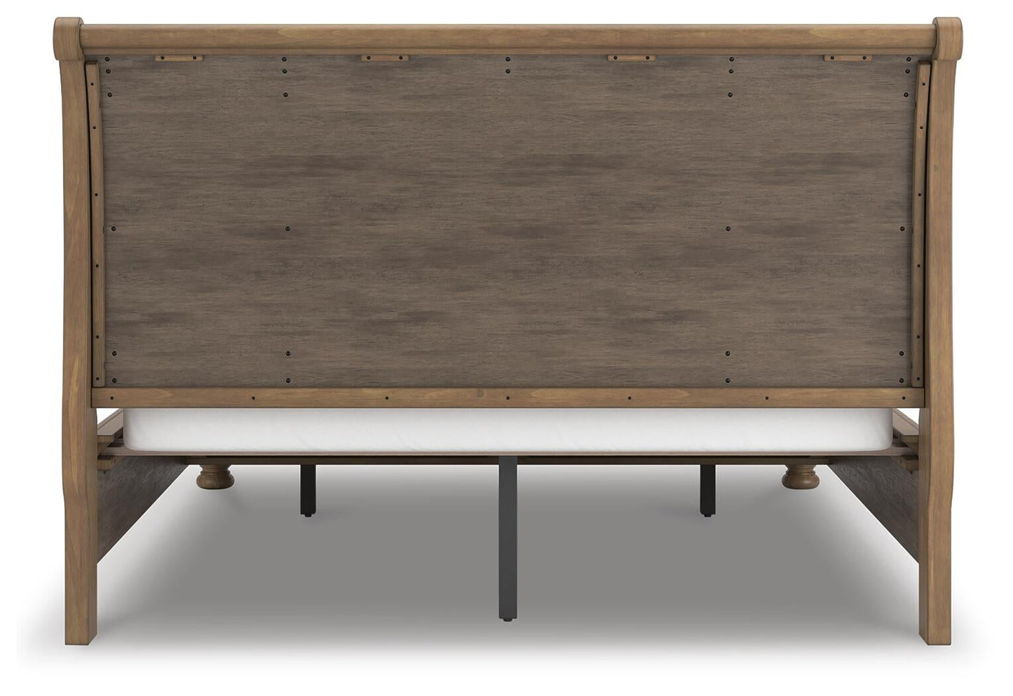 Feddinger California King Storage Sleigh Bed with Mirrored Dresser, Chest and Nightstand