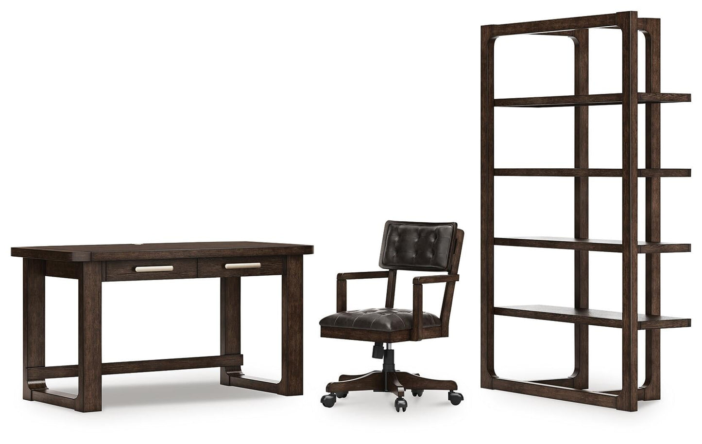 Ashley Express - Breckington Home Office Desk with Chair and Storage