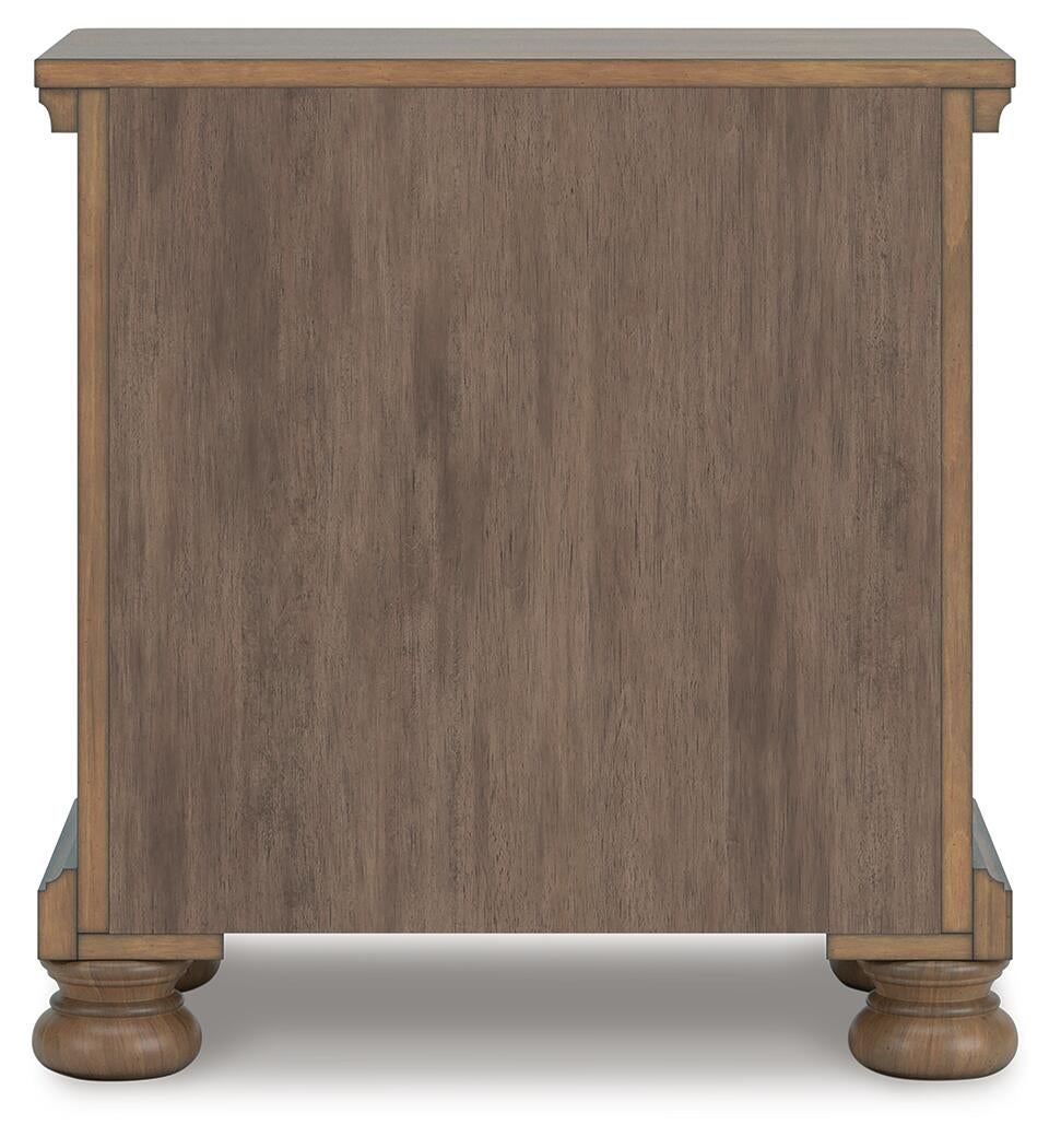 Feddinger California King Panel Bed with Mirrored Dresser, Chest and Nightstand