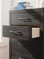 Hollivern Queen Panel Bed, Dresser, Mirror, Chest and Nightstand