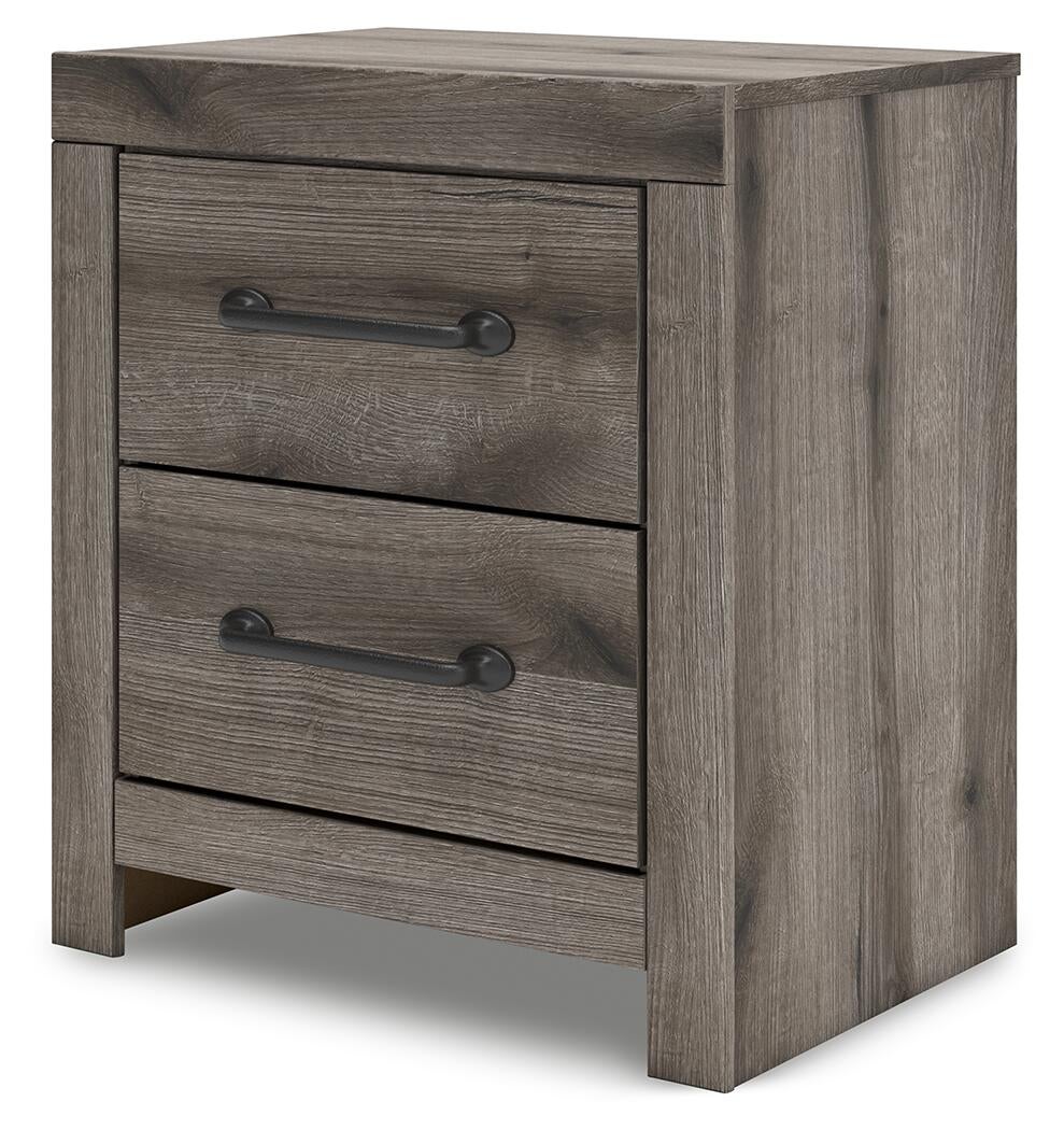 Graystorm Twin Panel Bed with Storage, Dresser, Mirror, Chest and Nightstand