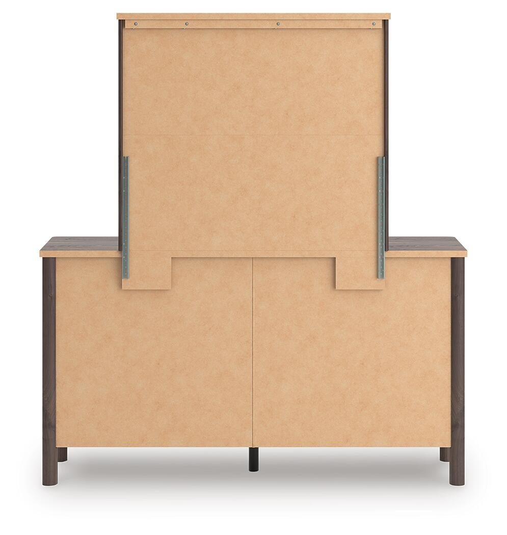 Pamytta Queen Upholstered Panel Platform Bed, Dresser, Mirror, Chest and Nightstand
