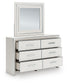 Zuraleus King Upholstered Panel Platform Storage Bed, Dresser, Mirror, Chest and Nightstand