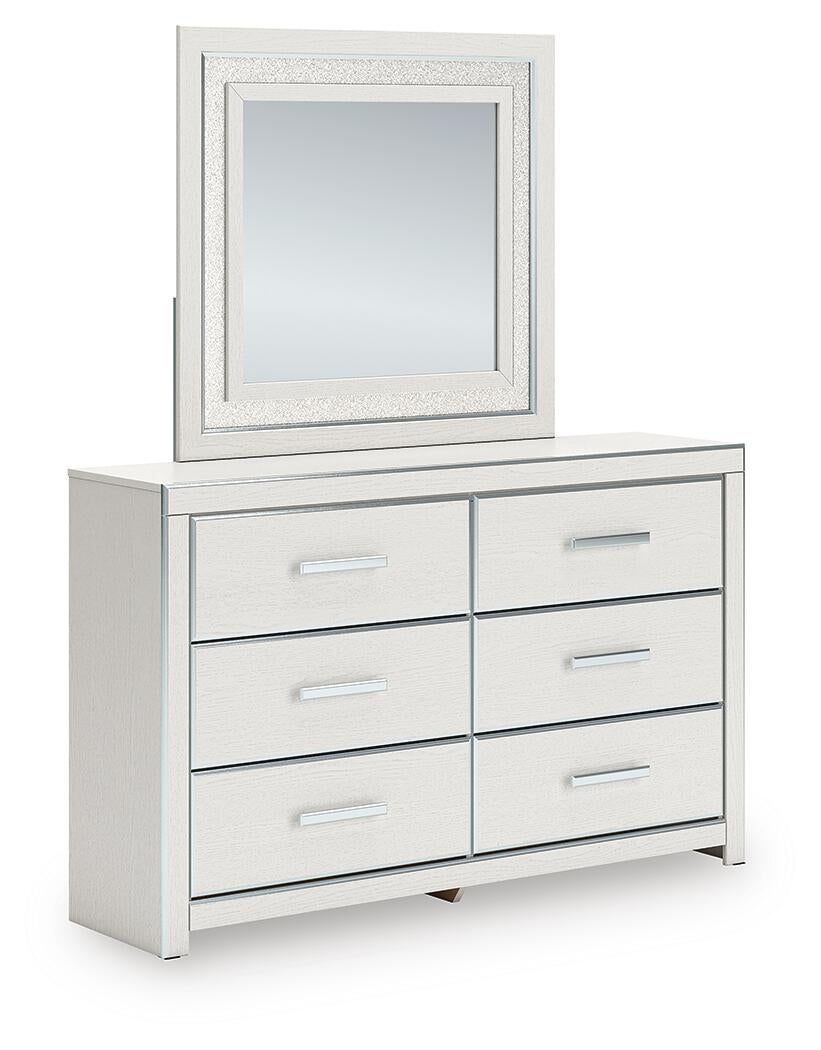 Zuraleus Queen Upholstered Bed, Dresser, Mirror, Chest and Nightstand