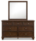 Danabrin Twin Panel Storage Bed, Dresser, Mirror and Nightstand