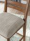 Greddinton Counter Height Dining Table and 4 Barstools