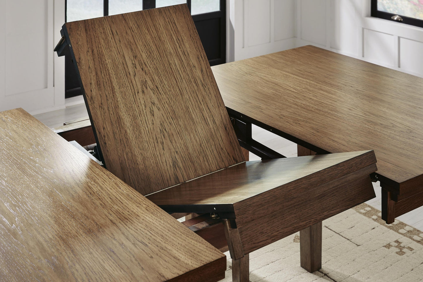 Urbinforte Counter Height Dining Table and 6 Barstools