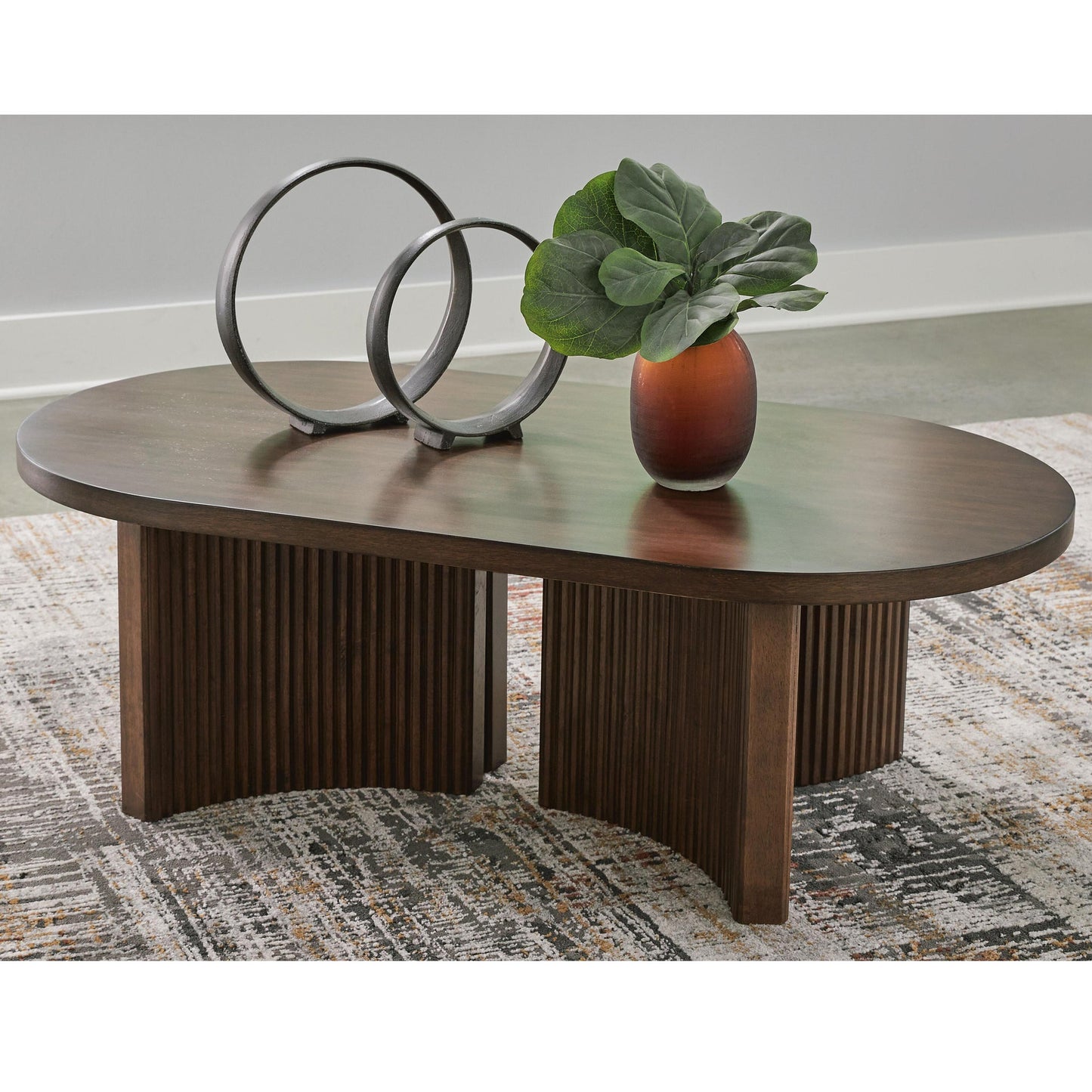 Ashley Express - Korestone Oval Cocktail Table