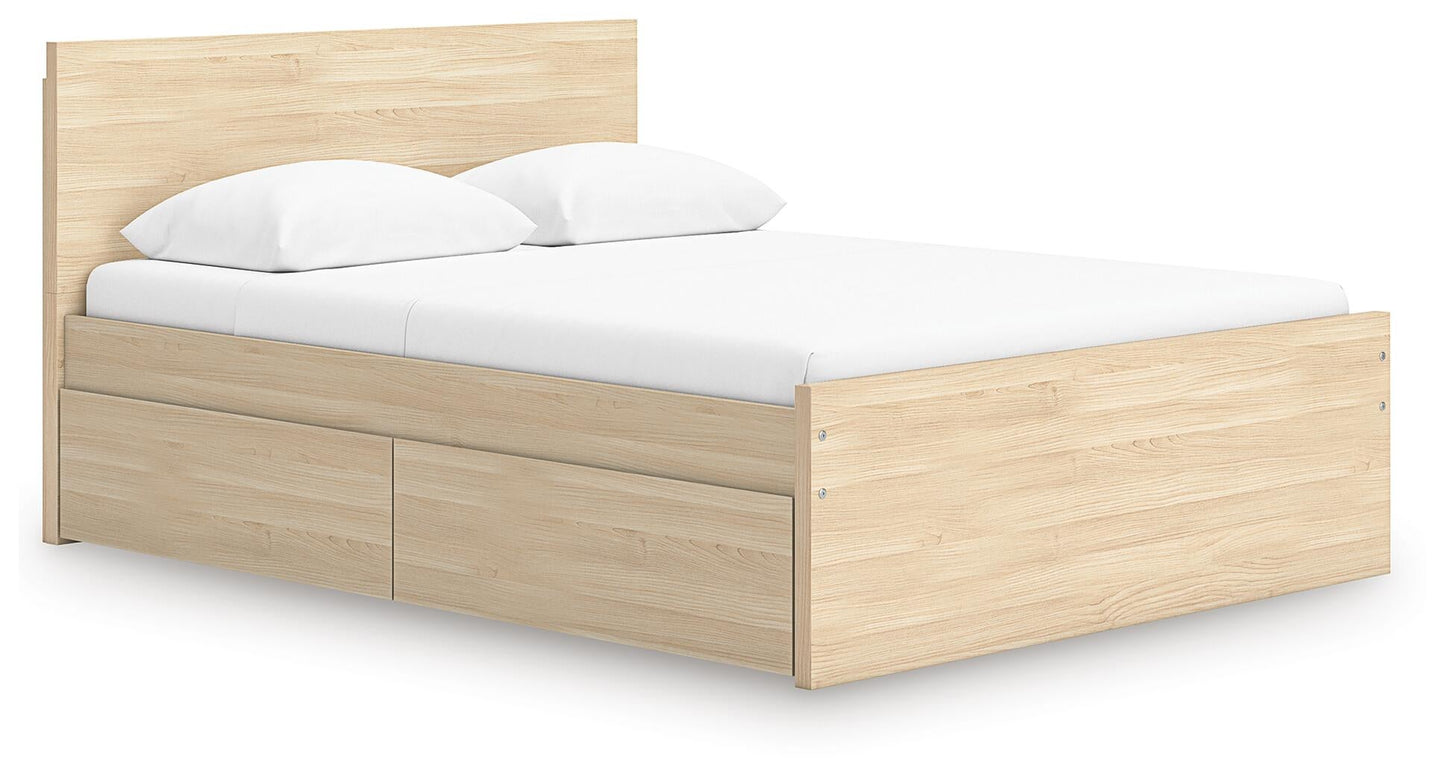 Ashley Express - Onita Queen Panel Platform Bed with 1 Side Storage