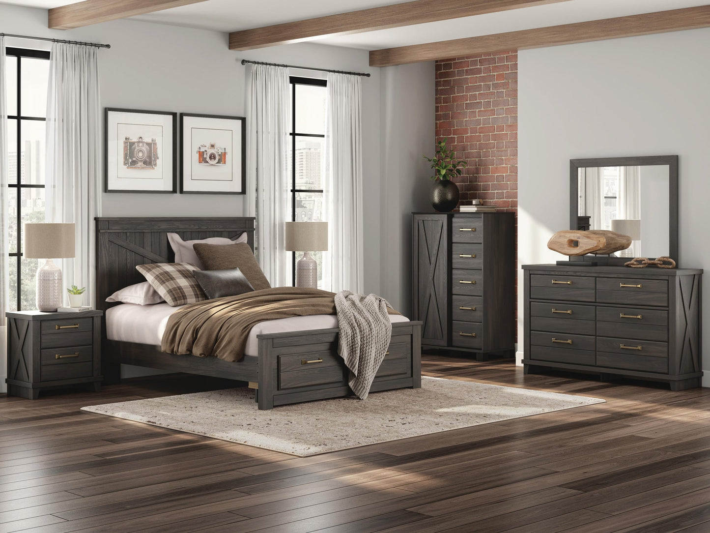 Ashley Express - Vonitta Bay Queen Panel Storage Bed